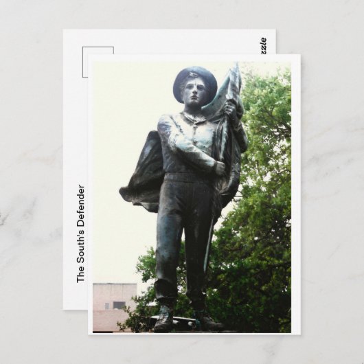 Das Verteidigungsdenkmal des Südens, der Charles S Postkarte (Vorne/Hinten)