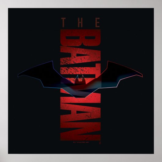 Das vertikale Batman-Logo Poster (Vorne)
