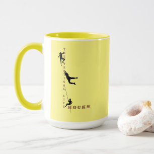 Das vertikale Leben - Klettern-Entwurf Tasse