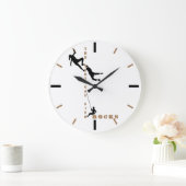 Das vertikale Leben - Rock Climbing Design Große Wanduhr (Zuhause)