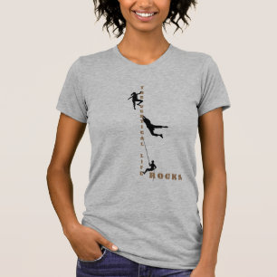 Das vertikale Leben - Rock Climbing Design T-Shirt