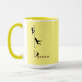 Das vertikale Leben - Rock Climbing Design Tasse (Links)