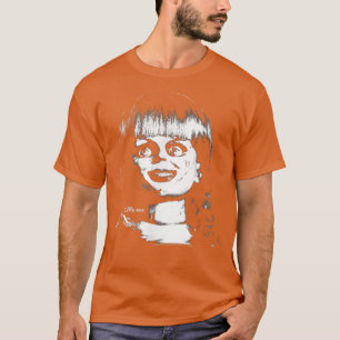 Das verworrene Annabelle Black & White-Foto T-Shirt