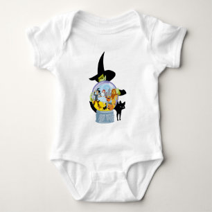 Das verworrene Hexenkristall-Halloween Baby Strampler