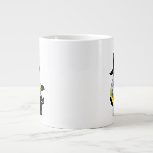 Das verworrene Hexenkristall-Halloween Jumbo-Tasse (Vorderseite)