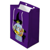 Das verworrene Hexenkristall-Halloween Mittlere Geschenktüte (Vorderseite Schrägansicht)