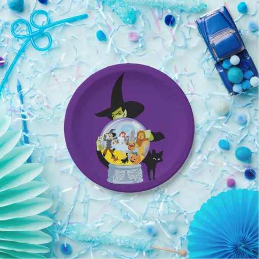 Das verworrene Hexenkristall-Halloween Pappteller (Party)