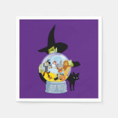 Das verworrene Hexenkristall-Halloween Serviette (Vorderseite)