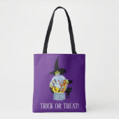 Das verworrene Hexenkristall-Halloween Tasche (Vorderseite)