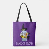 Das verworrene Hexenkristall-Halloween Tasche (Rückseite)