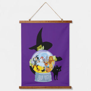 Das verworrene Hexenkristall-Halloween Wandteppich Mit Holzrahmen