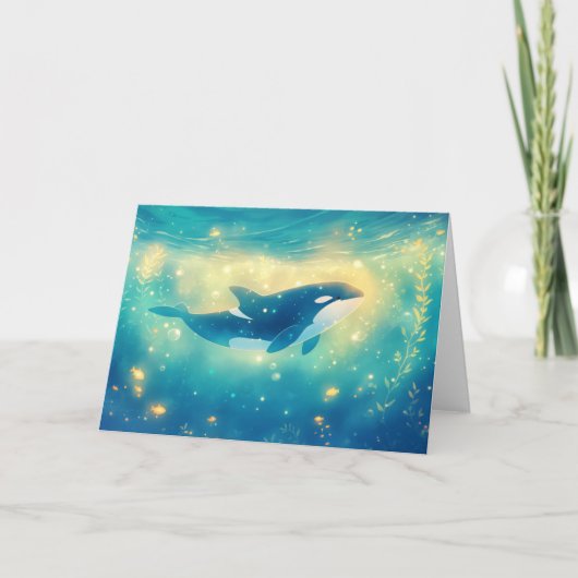 Das verzauberte Abenteuer auf dem Swim Orca Karte (Vorderseite)