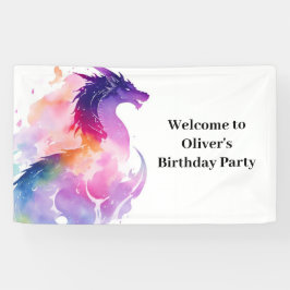 Das verzauberte Dragon Wonderland Birthday Banner