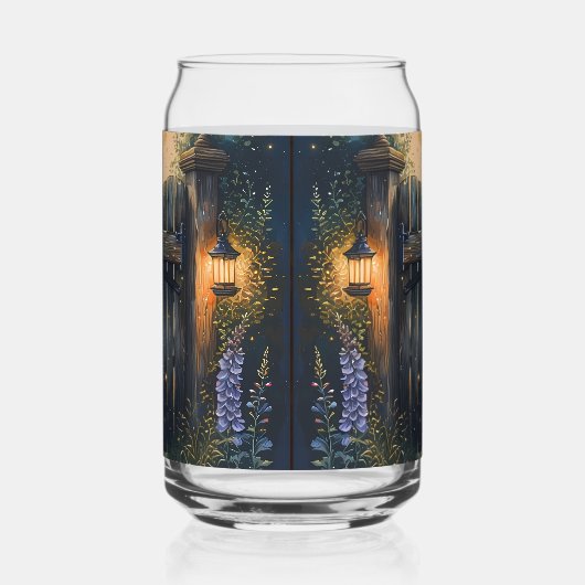 Das verzauberte Gartentor unter glühendem Himmel Dosenglas (Links)