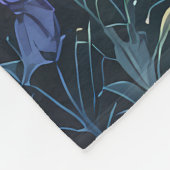 Das verzauberte Gartentor unter glühendem Himmel Fleecedecke (Ecke)