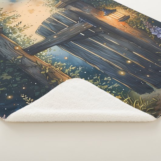 Das verzauberte Gartentor unter glühendem Himmel Sherpadecke (3/4)