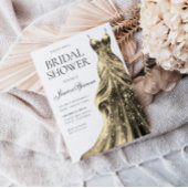 Das verzauberte Gold Sparkle Dress Brautparty Einladung