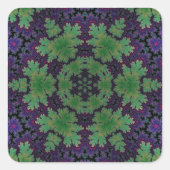 Das verzauberte Heckrad Quadratischer Aufkleber (Vorderseite)