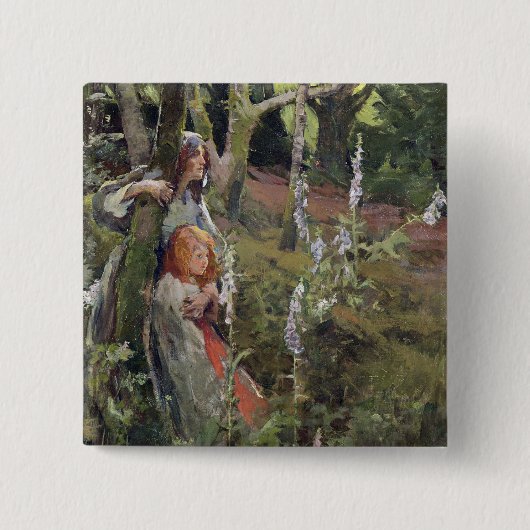 Das verzauberte Holz (Öl auf Leinwand) Button (Vorderseite)