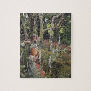 Das verzauberte Holz (Öl auf Leinwand) Puzzle