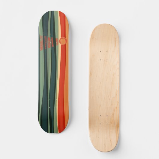 "Das verzauberte Meer" - Skateboard Deck (Vorderseite)