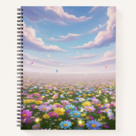 Das verzauberte Pastel Meadow-Notebook Notizblock