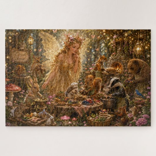 Das verzauberte Waldmahl der Fee Puzzle (Horizontal)