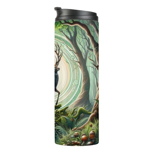 Das verzauberte Waldtierportal. Thermosbecher (Nach rechts gedreht)