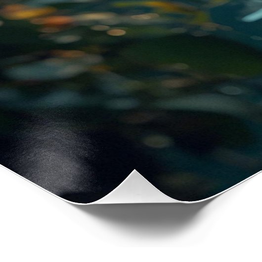 Das verzauberte Wasserfall-Naturposter Poster (Ecke)