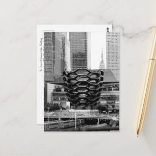 Das Vessel und das Empire State Building Postkarte