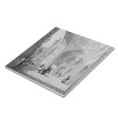 Das Vestibül des Haupteingangs des Medrese- Fliese (Seite)