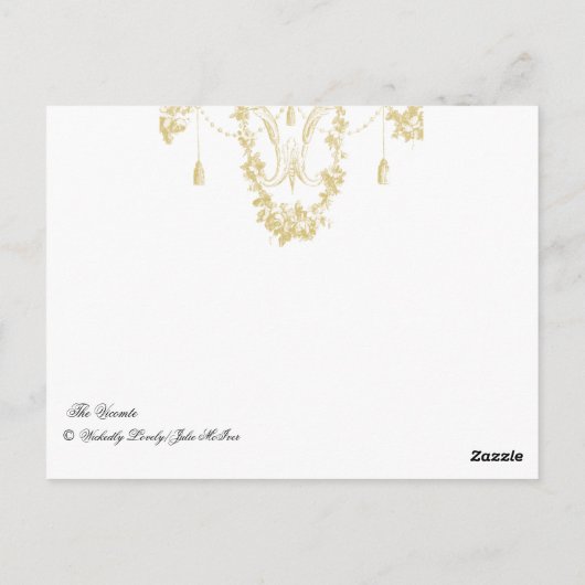 Das Vicomte Postkarte (Rückseite)