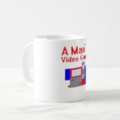 Das Video-Spiel des Mannes Kaffeetasse (Vorderseite Links)
