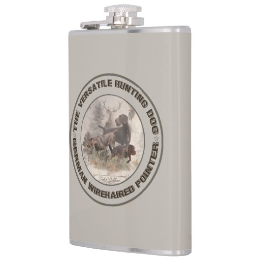 Das vielseitige Papier der Jagdhundebüge Flachmann (Links)