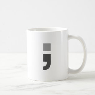 Das vielseitige Semikolon Kaffeetasse