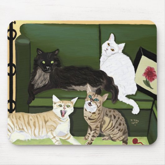 Das vier wenig Berglöwen mousepad (Vorne)