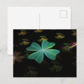 ☼ Das vierblättrige Kleeblatt ☼ Postkarte (Vorne/Hinten)