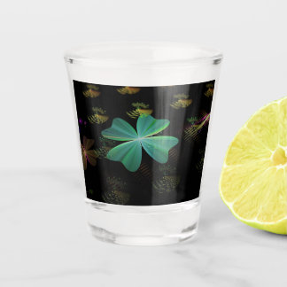 ☼ Das vierblättrige Kleeblatt ☼ Schnapsglas
