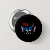 Das vierte Feuerwerk USA USA 4. Juli Patrio Button (Vorne & Hinten)