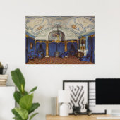 Das vierte reservierte Apartment. Ein Schlafzimmer Poster (Heimbüro)