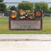 Das vietnamesische Restaurant "Large Wall" Banner (Insitu)