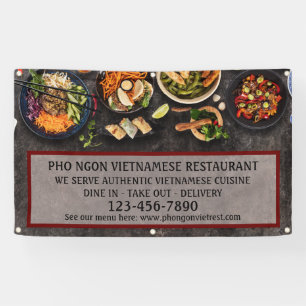 Das vietnamesische Restaurant "Large Wall" Banner