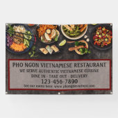 Das vietnamesische Restaurant "Large Wall" Banner (Horizontal)