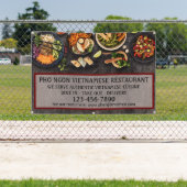 Das vietnamesische Restaurant "Large Wall" Banner (InSitu)