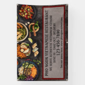 Das vietnamesische Restaurant "Large Wall" Banner (Vertikal)