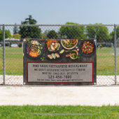Das vietnamesische Restaurant "Large Wall" Banner (Insitu)