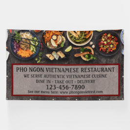 Das vietnamesische Restaurant "Large Wall" Banner