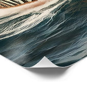 Das Viking Long Schiff Poster (Ecke)