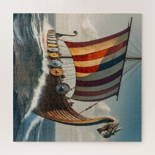 Das Viking Long Schiff Puzzle (Horizontal)
