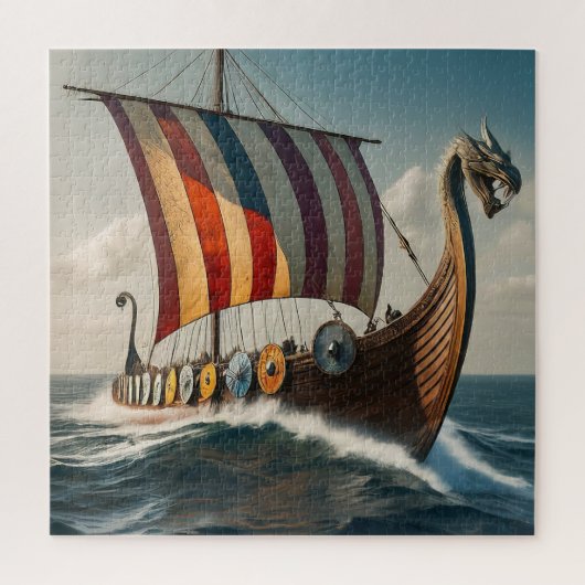 Das Viking Long Schiff Puzzle (Vertikal)